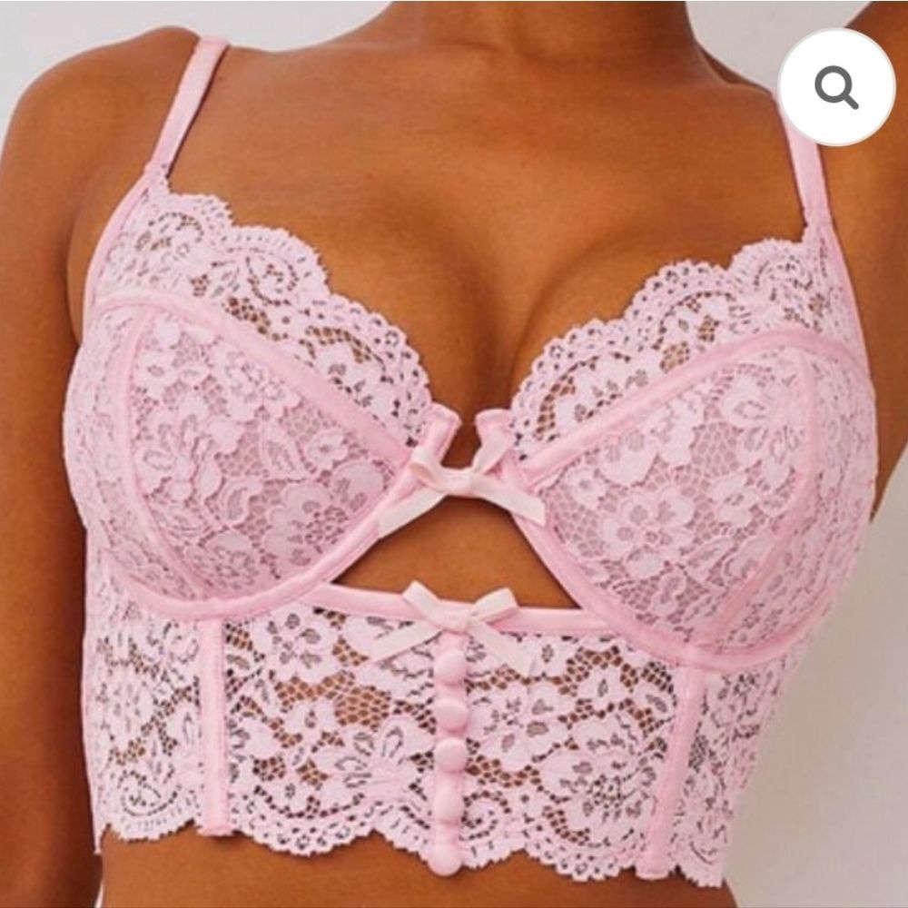 3273 NWT For Love & Lemons Creamsicle Lace Underwire Bra Sz 32A